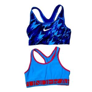Under Armour & NIKE Dri-Fit SPORTS BRA Bundle women’s size small